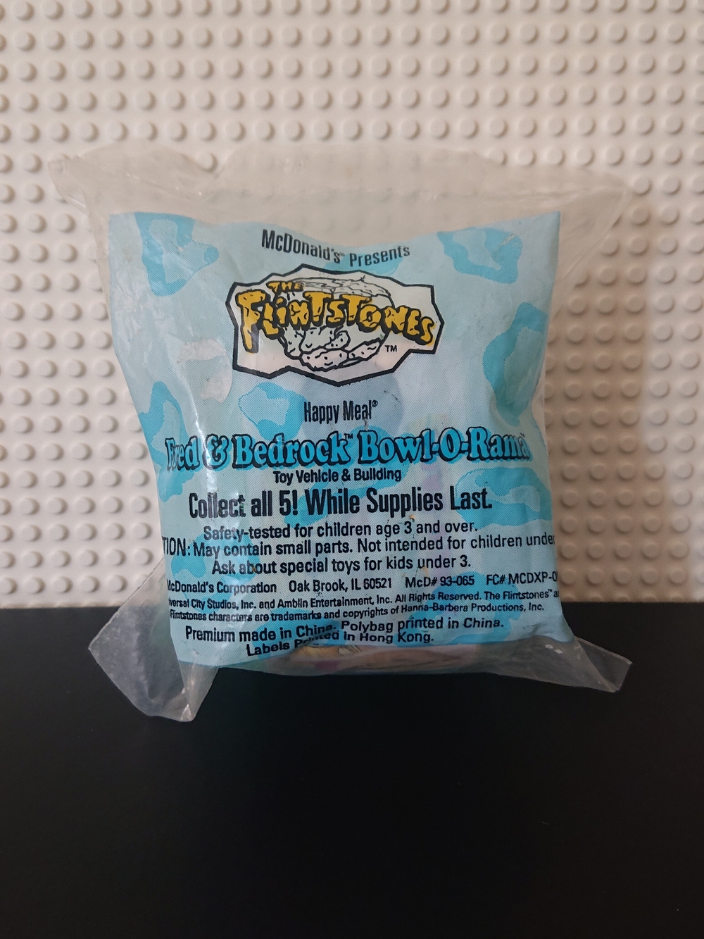 1993 McDonald's Hanna-Barbera - Flintstones Fred Bedrock - Sealed Mcdonalds Toy